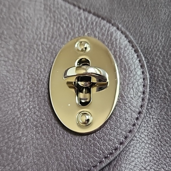 Suede Brand Turn Lock Crossbody Bag - Picture 7 of 15